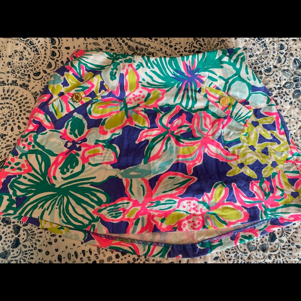 Lilly Pulitzer floral skort